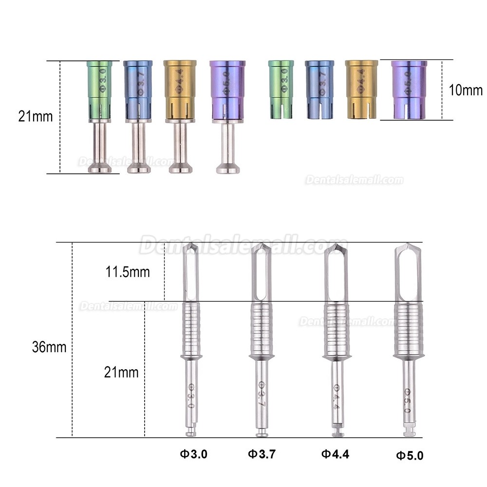 Dental Bone Bur Collector Kit + Trephine Cutting Drill Set